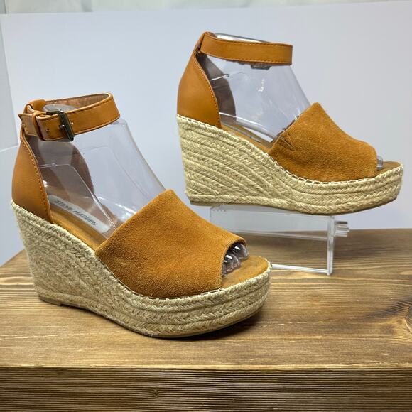 Steve Madden Shoes - Steve Madden JULIAN Platform Wedge Espadrille Sandals 7.5 Boho Festival Indie